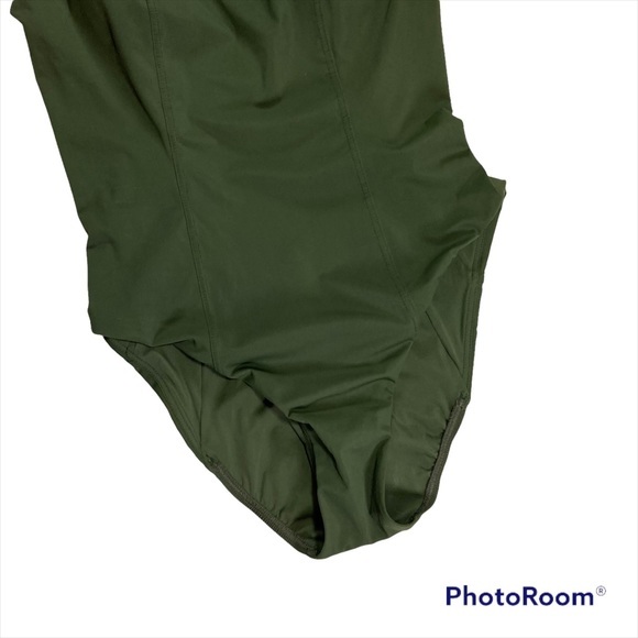 Amoressa Olive Color My World Diana One Piece Swimsuit size 10 - Picture 6 of 13